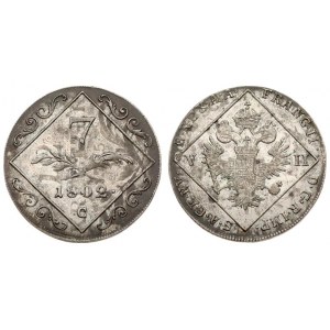 Austria 7 Kreuzer 1802 C Franz II (I)(1792-1835). Averse: Crowned imperial eagle within square. Reverse...
