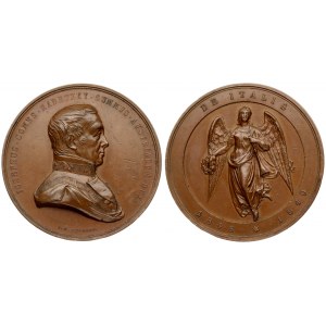 Austria  Medal 1849 Joseph Count Radetzky (1766-1858); army officer; The Italian Campaign 1848-1849. Copper Medal...
