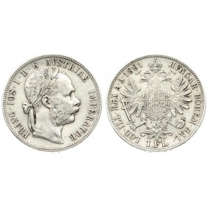 Austria 1 Florin 1891 Franz Joseph I(1848-1916). Averse: Laureate head right. Reverse: Crowned imperial double eagle...