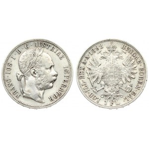 Austria 1 Florin 1892 Franz Joseph I(1848-1916). Averse: Laureate head right. Reverse: Crowned imperial double eagle...