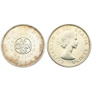 Canada 1 Dollar 1864-1964 Charlottetown Averse: Laureate bust right. Reverse: Design at center; dates at outer edges...