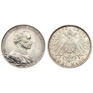 Germany Prussia 2 Mark 1913 A 25th Year of Reign. Wilhelm II(1888-1918). Averse: Uniformed bust right. Reverse...
