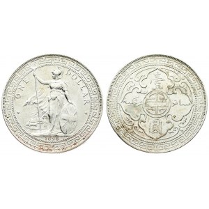 Great Britain 1 Dollar 1898(B) Averse: Britannia standing. Reverse: Oriental designs on cross. Silver...