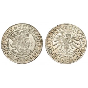 Poland 1 Grosz 1533 Sigismund I the Old(1506–1548). Averse Lettering: *SIGIS *I* REX *PO* DO* TOCI* PRVSS...