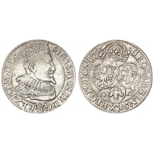 Poland 6 Groszy 1596 Malbork. Sigismund III Vasa (1587-1632). Crown coins 1596 Malbork; small bust of the king. Silver...