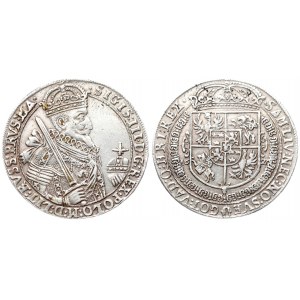 Poland 1 Thaler 1627 Bydgoszcz. Sigismund III Vasa (1587-1632). Averse: Crowned bust right holding sword. Reverse...