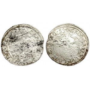 Poland ELBING 6 Groszy 1659 Charles X(1655–1660). Averse: Crowned bust of Charles X right in inner circle. Reverse...