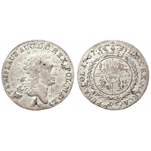 Poland 4 Groszy 1767 FS Warsaw. Stanislaus Augustus(1764-1795). Averse: Crowned bust right. Reverse: Crowned round 4...