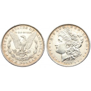 USA 1 Dollar 1881 'Morgan Dollar' O New Orleans. Averse: Liberty head; facing left. Lettering...