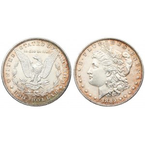 USA 1 Dollar 1885 'Morgan Dollar' Philadelphia. Averse: Liberty head; facing left. Lettering...
