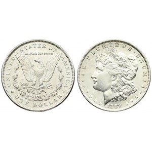 USA 1 Dollar 1889 'Morgan Dollar' Philadelphia. Averse: Liberty head; facing left. Lettering...