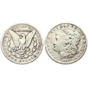 USA 1 Dollar 1890 'Morgan Dollar' O New Orleans. Averse: Liberty head; facing left. Lettering...