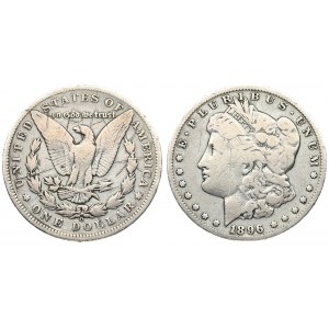 USA 1 Dollar 1896 'Morgan Dollar' O New Orleans. Averse: Liberty head; facing left. Lettering...