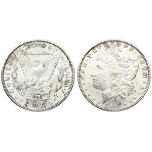 USA 1 Dollar 1901 'Morgan Dollar' O New Orleans. Averse: Liberty head; facing left. Lettering...