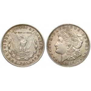 USA Morgan 1 Dollar 1921 Philadelphia. Averse legend: E. PLURIBUS. UNUM // (DATE). Averse description...