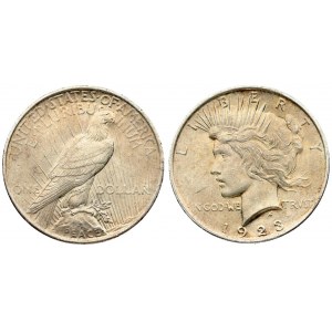 USA 1 Dollar 1923 'Peace Dollar' Philadelphia. Averse: Capped head of Liberty left; headband with rays. Lettering...