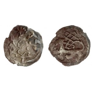 Lithuania 1/2 Bohemian Groat ND(1394) Vilnius Mint. Vytautas(1392-1430). Lion facing left and twist on reverse. Silver...