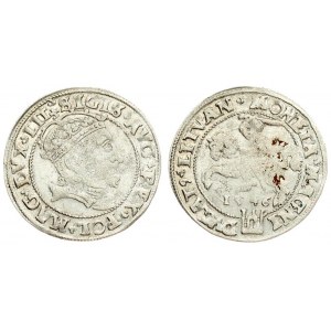 Lithuania 1 Grosz 1546 Sigismund II Augustus (1545-1572). Lithuanian coins Vilnius; on the reverse...