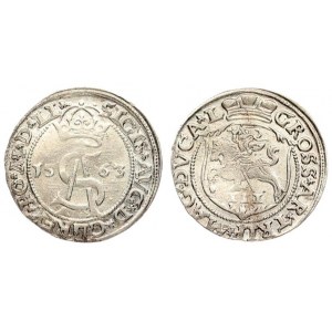 Lithuania 3 Groszy 1563 Vilnius. Sigismund II Augustus (1545-1572). Lithuanian coins Vilnius...