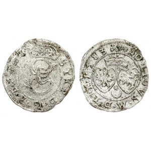Lithuania 1 Solidus 1583 Vilnius. Stephen Bathory(1576–1586)- Lithuanian coins 1583 Vilnius...