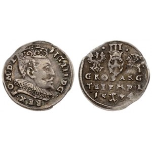 Lithuania 3 Groszy 1594 Vilnius. Sigismund III Vasa (1587-1632)- Lithuanian coins 1594 Vilnius. Silver. Iger V. 94.1.a...