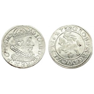 Lithuania 1 Grosz 1627 Vilnius Sigismund III Vasa (1587-1632)- Lithuanian coins 1627 Vilnius. Silver. Ivanauskas 3SV151...