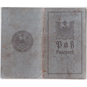 Lithuania Germany Passport Sovereign Territory of Lithuania 1918. №28632. Lazowce...