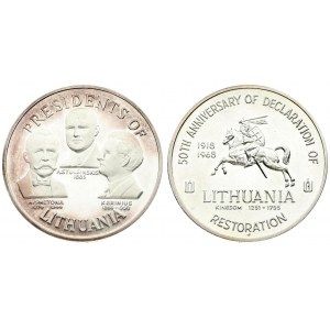 Lithuania Commemorative Medal for the 50th Anniversary of Lithuanian Independence from (1918-1968)...