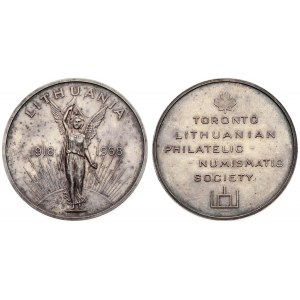Lithuania commemorative Medal (1968) from The Toronto Lithuanian Philatelic-Numismatic Society...