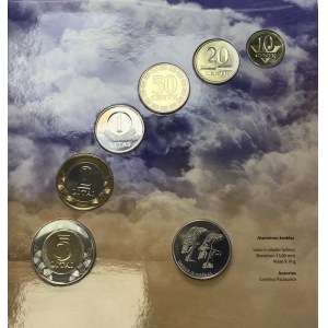 Lithuania Coin Set 2013 dedicated to the 80th anniversary of the flight of S Darius and S Girėnas across the Atlantic...