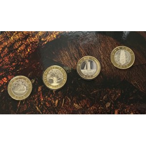 Lithuania Coin Set 2013 Lithuania Works of Man and Nature 2 Litai coins in numismatic packaging...