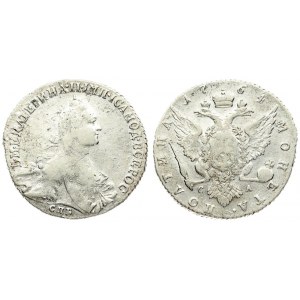 Russia 1 Poltina 1764 СПБ-СА St. Petersburg. Catherine II (1762-1796). Averse: Crowned bust right. Reverse...