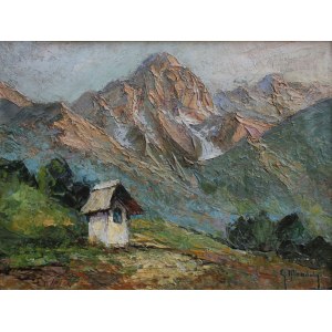 Christo Stefanoff-Mendoly, Pejzaż górski z kapliczką