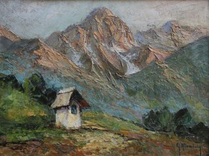 Christo Stefanoff-Mendoly, Pejzaż górski z kapliczką