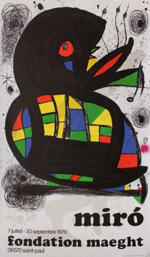 Joan Miró, Plakat do wystawy „Joan Miró”, Saint-Paul-de-Vence