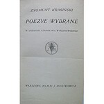 KRASIŃSKI ZYGMUNT. Poezye wybrane w układzie Stanisława Wyrzykowskiego. W-wa 1911. Wyd. J. Mortkowicza. Druk...