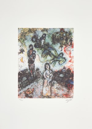 Marc Chagall (1887-1985), granolitografia / 38 x 30 cm [wymiary odbitki]