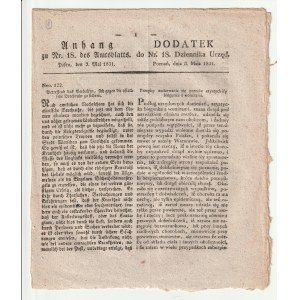 Poznań, 3 V 1831. Przepisy zachowywania się przeciw azyatykiey biegunce z womitami. Podpisał Flotwel ...