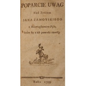 BAUDOUIN DE COURTENAY, JAN, Poparcie Uwag nad zyciem Jana Zamoyskiego z roztrząsnieniem pism, które ...