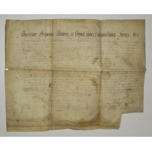 CZŁOPA. Świadectwo urodzenia (Geburts-Brief) dla urodzonej w 1749 r. Dorothei Marii Meyer, po mężu M ...