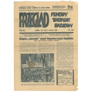 Czasopismo „Przegląd Filmowy, Teatralny i Radiowy”, nr 306 / 2-9 VI 1931; zawiera artykuł Kiepura uj ...