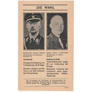 Ulotka z października 1944 r.: wezwanie do pozostania w domach mieszkańców Akwizgranu i Westfalii; w ...