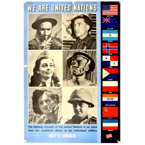 We are united nations [...] Unity is strength (Jesteśmy zjednoczonymi narodami [...] W jedności siła). A ...