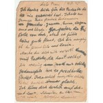 Kartka pocztowa wysłana z obozu koncentracyjnego w Sachsenhausen przez więźnia Władysława Bąkowskieg ...