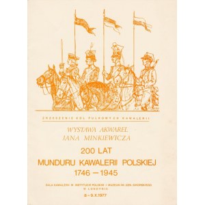 LONDYN. Katalog informujący o wystawie akwarel autorstwa Jana Minkiewicza, zorganizowanej staraniem ...