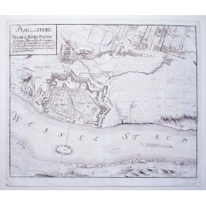 TORUŃ. Plan miasta i najbliższej okolicy podczas oblężenia przez wojska szwedzkie w czasie wojny pół ...