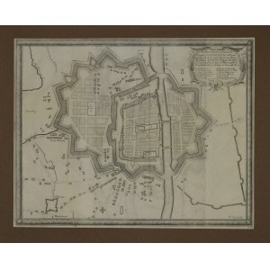 ELBLĄG. Plan of the city and fortifications; ryt. Francois de Lapointe; passe-partout; dimensions: 315x247 mm; Delinea ...