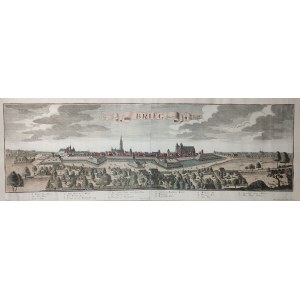 BRZEG. Panorama miasta; według rys. F.B. Wernera, wyd. spadkobiercy Jeremiasa Wolffa (zapewne Johann ...
