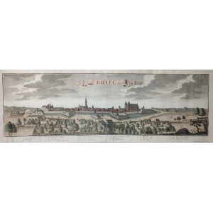 BRZEG. Panorama miasta; według rys. F.B. Wernera, wyd. spadkobiercy Jeremiasa Wolffa (zapewne Johann ...