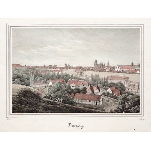 GDAŃSK. Panorama miasta; wym.: 177x117 mm; Danzig; ...